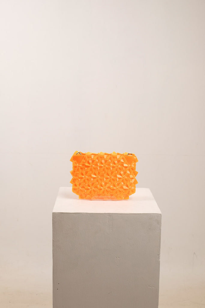 Warrior Clutch in Orange Sorbet